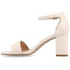 Journee Collection Women's Valenncia Narrow Width SuperNatural Shades Open Square Toe Ankle Strap Sandals - 2 of 4