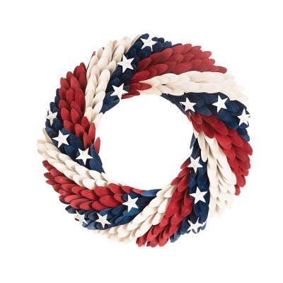 C&F Home Americana July 4th Chips Wreath