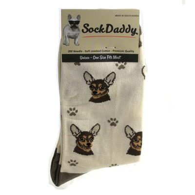 Novelty Socks 15.25" Chihuahua Sock Daddy Socks Premium Quality E & S Pet  -  Socks