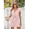 Women's Flutter V-Neck Straight Leg Romper - Cupshe - 2 of 4