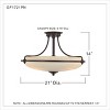 Griffin 3-Light Palladian Bronze Semi-Flush Mount Light - 4 of 4