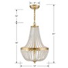 Crystorama Lighting Rylee 3 - Light Chandelier in  Antique Gold - 4 of 4