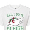 Women's - Frosty The Snowman - Christmas Cropped Graphic T-Shirt - 2 of 4