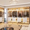 Aheaplus 30'' Freestanding Closet Organizer with Hanging Rods and Drawers, Closet System with Storage Shelves - 3 of 4