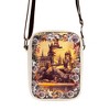 Harry Potter Vegan Leather Round Crossbody Bag with Adjustable Straps, Hogwarts Floral Fantasy Off White - 4 of 4