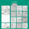 The Gifted Stationery 2025 Square Wall Calendar, Colouring, 16-Month Lifestyles Theme with 180 Reminder Stickers (12x12 In) - 4 of 4