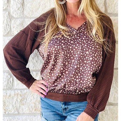 Women's Animal Print Woven Top - umgee