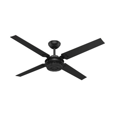 Hunter Fan Company 59235 Chronicle Industrial 54 Inch Indoor Bedroom Living Room Quiet Ceiling Fan with Wall Control, Matte Black