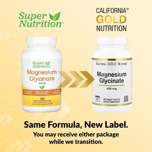 California Gold Nutrition Magnesium Glycinate, 180 Veggie Capsules (133 mg per Capsule) - 1 of 4
