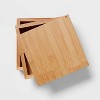 6" x 6" x 4" Square Swivel Hinge Bamboo Countertop Organizer - Brightroom™ - image 3 of 4