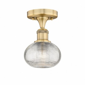 Ithaca - 1 Light Semi-Flush Mount In Industrial Style-7.13 Inches Tall and 6 Inches Wide - 1 of 1