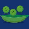 Women's Design By Humans Cute jumping peas in pod cartoon illustration By thefrogfactory Racerback Tank Top - 2 of 3