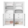 Manhattan Comfort Set of 2 Lee 2 Door and 2 Drawer Wardrobe Closets - 4 of 4