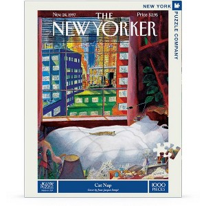 New York Puzzle Company Cat Nap 1000 Piece Puzzle - 1 of 4