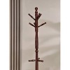 71.5" Swivel Coat Rack Cherry Wood - Ore International: Umbrella Storage, Spinning Top, Double Tier Hooks - 3 of 3