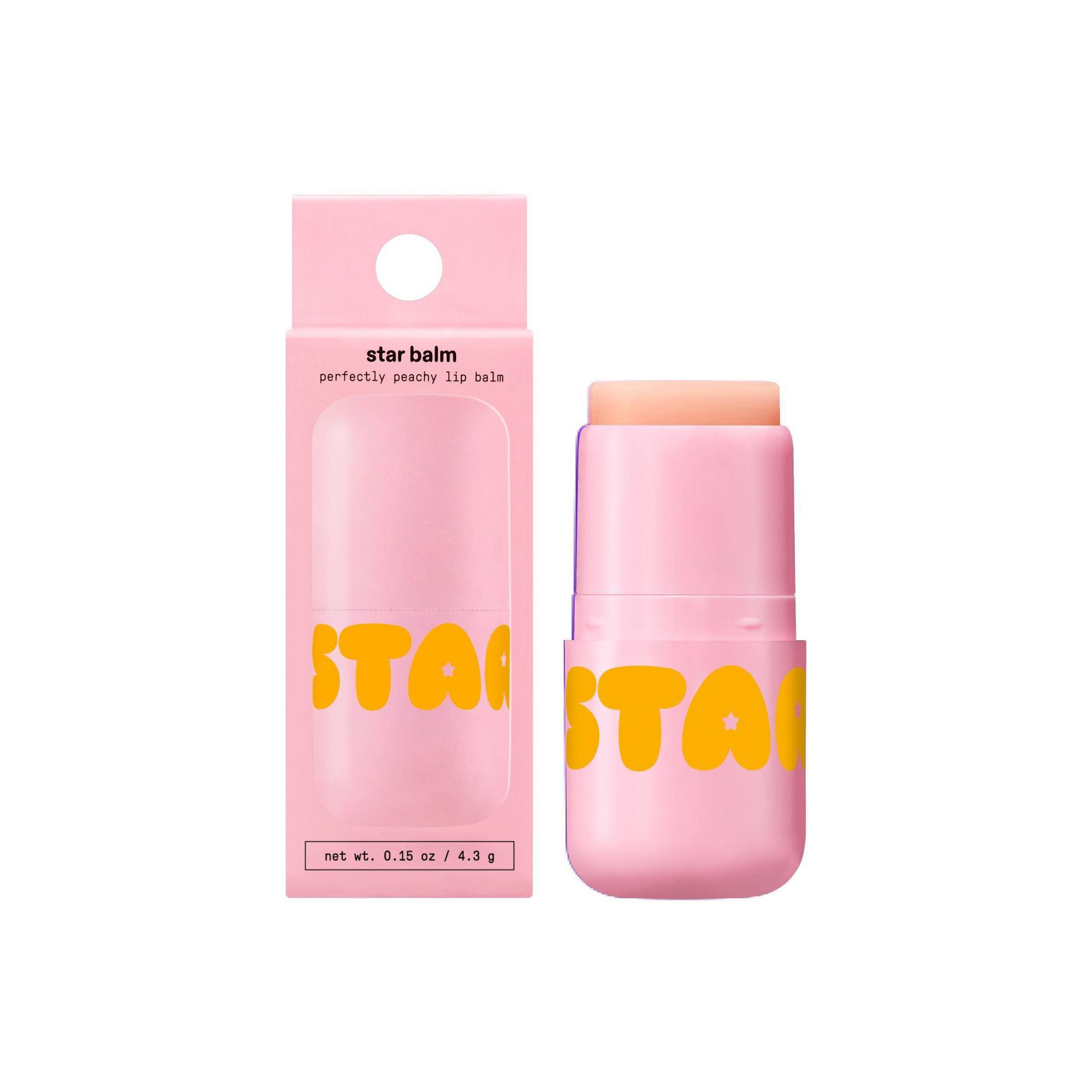 Starface Peach Star Lip Balm - 0.15 fl oz