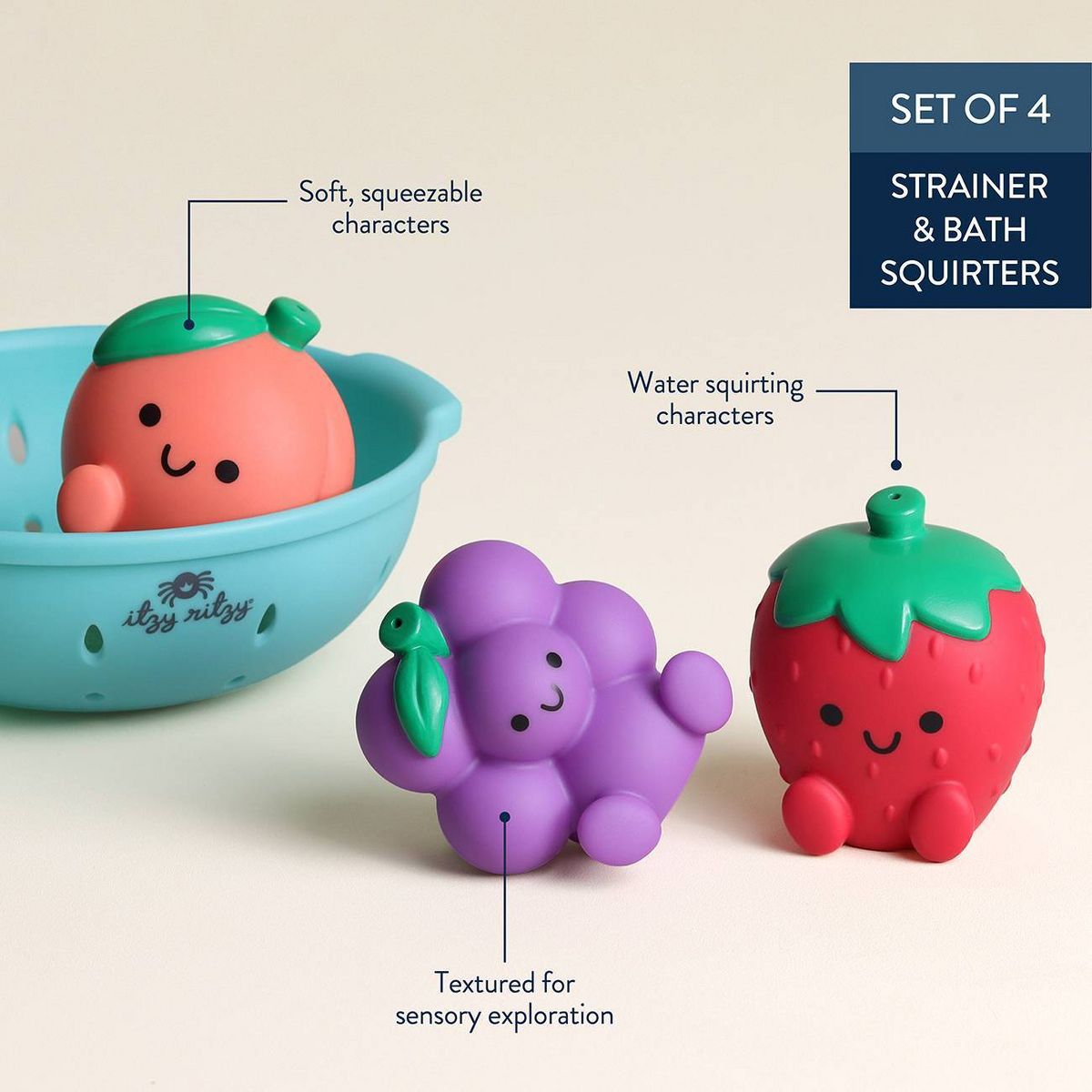 Itzy Ritzy Splash Pals Bath Toys - 4pc - thumbnail 4