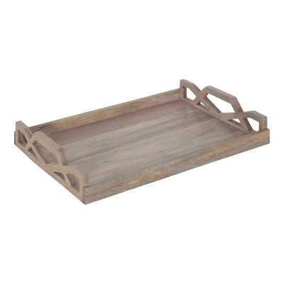 Kate and Laurel Grassley Tray, 13x19, White