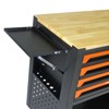 Rolling garage workshop multifunctional tool cart with 4 drawer wheels, bottom storage rack, storage cabinet, garage warehouse workshop tool cart - 4 of 4