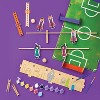 Halloween Craft Foosball Game Painting Kit - Mondo Llama™ - 3 of 4