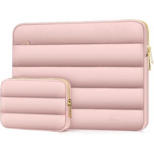 Hachikiko 13-14 Inch Laptop Sleeve, Puffy Protective Case for MacBook Air 13 13.6 (M3/M2/M1) | MacBook Pro 13 14 (M4/M3/M2) | HP Dell Surface - 1 of 4
