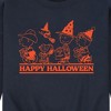 Men's - Peanuts - Happy Halloween Trick Or Treat Characters Graphic Fleece Sweatshirt - 2 of 4
