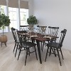 Merrick Lane Rectangular Dining Table - Wood Finish Kitchen Table with Retro Hairpin Legs - image 2 of 4