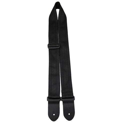 2” Black Seatbelt Guitar Strap - Perris Leathers