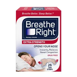 Breathe Right Extra Strength Drug-Free Clear Nasal Strips - 26ct