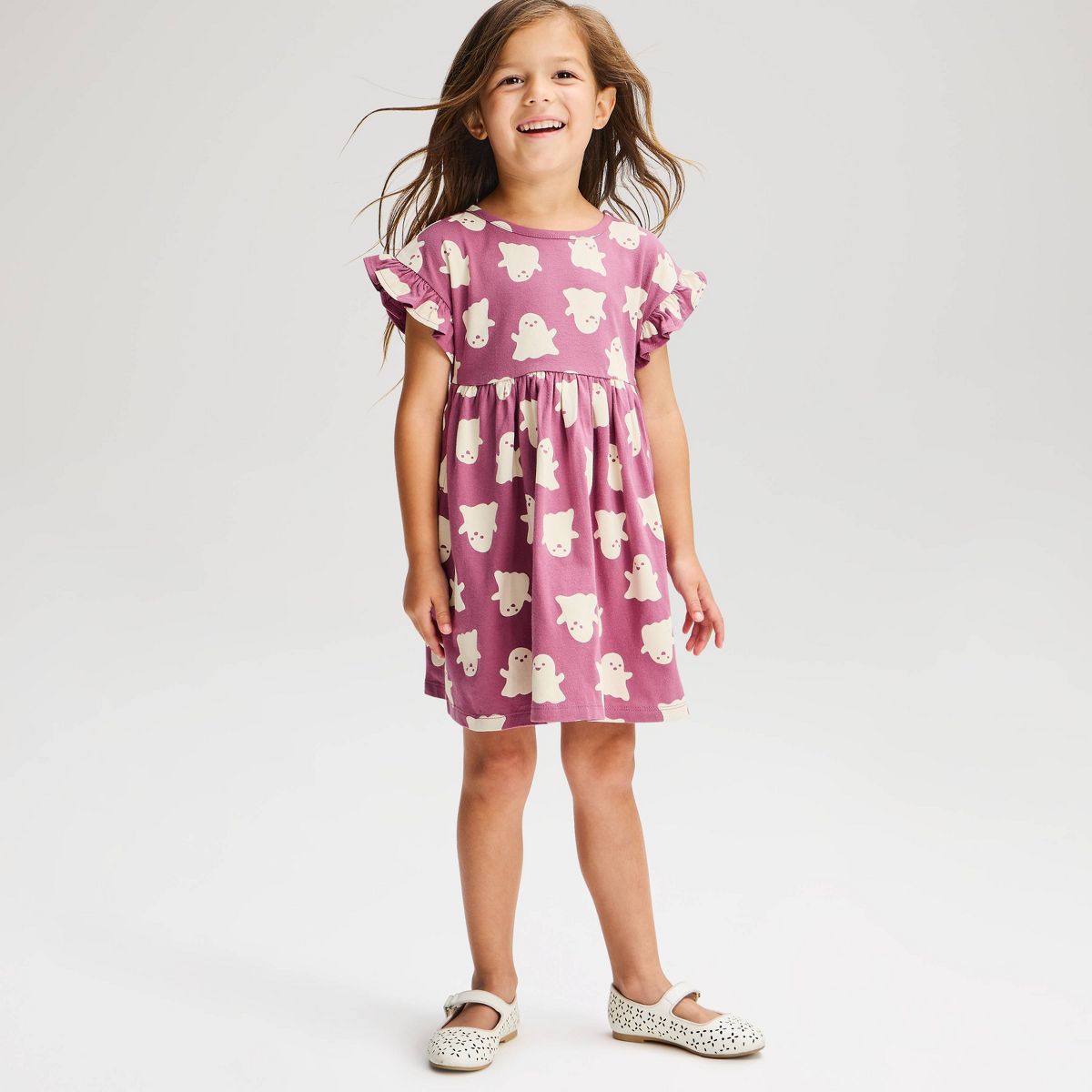 Baby & Toddler Girls' Halloween Short Sleeve Dress - Cat & Jack™ - thumbnail 5