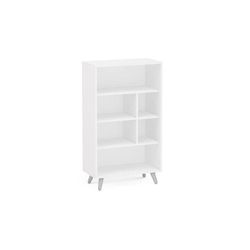 40.75&#34; Sidney 4 Shelf Bookshelf White - Polifurniture, 1 of 12