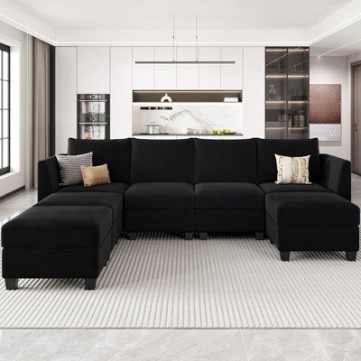 Belffin 7-Piece Modular Sectional – 2100lb Capacity & Tool-Free Storage System