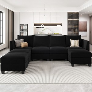 Belffin 7-Piece Modular Sectional – 2100lb Capacity & Tool-Free Storage System - 1 of 4