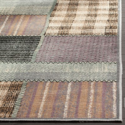 Elysian Light Blue Hand-Knotted Viscose Blend Area Rug - 6'7" x 9'2"