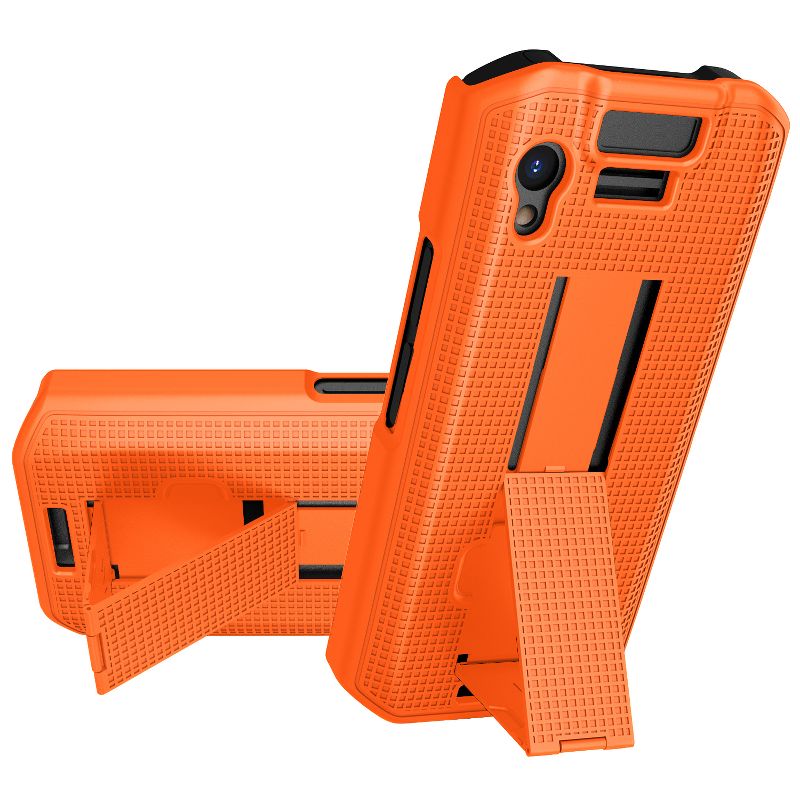 Nakedcellphone Combo for Zebra TC21 / TC26 Mobile Computer Scanner - Slim Case with Stand and Belt Clip Holster, 5 of 11