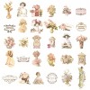Wrapables Decorative Scrapbooking Washi Stickers, DIY Crafts for Stationery, Diary, Card Making (60 pcs), Aristocrats - 2 of 4