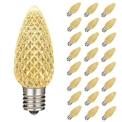 Novelty Lights C9 LED Faceted Christmas Replacement Bulbs Dimmable