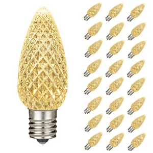 Novelty Lights C9 LED Faceted Christmas Replacement Bulbs Dimmable - 1 of 4
