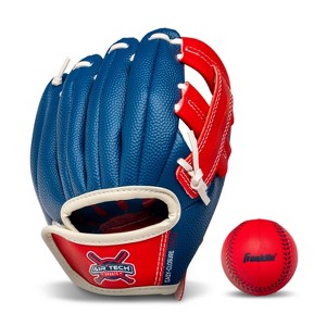 Franklin Sports Air Tech Series 8.5" Teeball Gloves - Navy/Red - 1 of 3