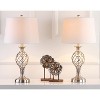 Lattice Urn Table Lamp (Set of 2) - 26.75 Inch Height - LIT4316 - Nickle - Safavieh - 3 of 4