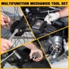 Socket Set, Ratchet Set - 216-Piece Drive Set with 72-Tooth Reversible Ratchet, Sockets, Universal Joint, Extension Bars - 3 of 4