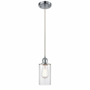 Clymer - 1 Light Cord Hung Mini Pendant In Art Deco Style-10 Inches Tall and 3.88 Inches Wide - 1 of 1
