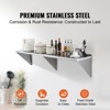 VEVOR 18" x 72" Stainless Steel Shelf, Wall Mounted Floating Shelving with Brackets, 500 lbs Load Capacity Commercial Shelves - 3 of 4