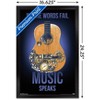 Trends International Music Speaks Framed Wall Poster Prints - 3 of 4