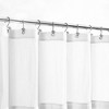 Cotton Blend Soft Waffle Weave Shower Curtain with Snap in Liner - 2 of 4