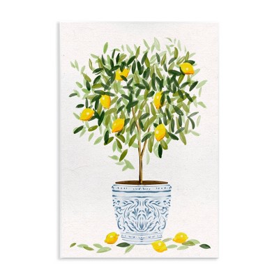 Stupell Industries Lemon Tree Detailed Planter, 10" x 15"