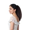 Alilang 12-Inch Yaki Straight Ponytail Extension Fluffy Thick Drawstring Synthetic Hairpiece with Adjustable Clips - 3 of 4