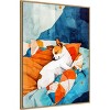 Amanti Art Dogs Life Nap by Justyna Jaszke Framed Canvas Wall Art - 2 of 4