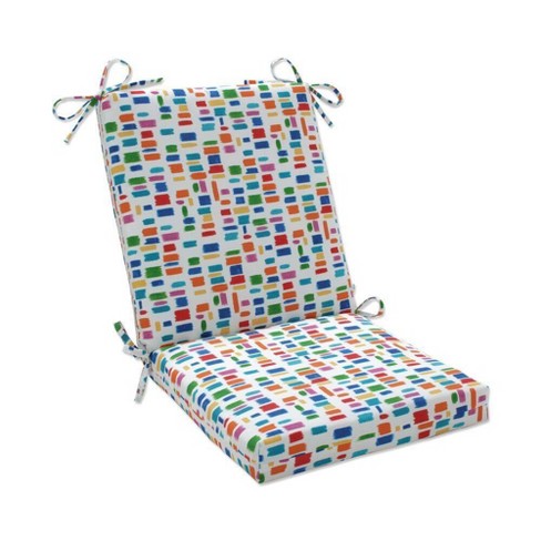 36 5 X 18 Outdoor Indoor Squared Chair Pad Color Tabs Primaries Blue Pillow Pad Target