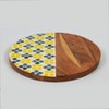 Mela Artisans Marigold Mosaic Acacia Wood Inlay Serve Board - 4 of 4